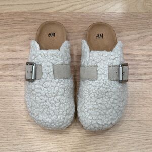 H&M Cream Kids Slippers with Buckle